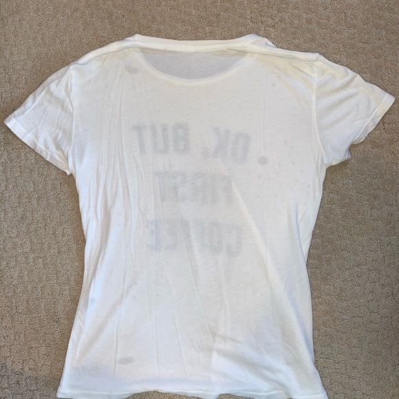 “Ok, But First Coffee” t shirt Brandy Melville - Picture 5 of 5